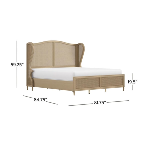  Hillsdale Furniture Sausalito Bed, King, Antique White : Home &  Kitchen