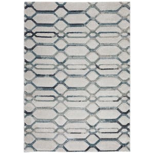 Carmona Abstract Gray 9 ft. 10 in. x 13 ft. 2 in. Area Rug