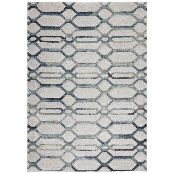 Addison Rugs Carmona 5 ft. 1 in. x 7 ft. 5 in. Gray Abstract Rug