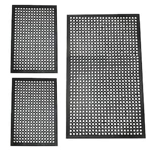 Industrial Rubber Mat Set (3-Piece)