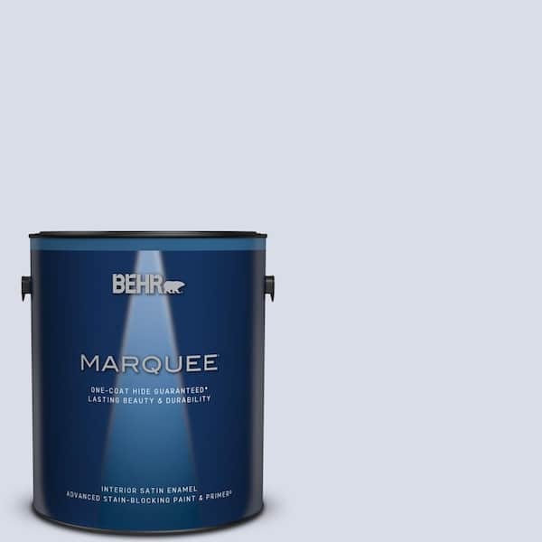 BEHR MARQUEE 1 gal. #630C-2 Sweet Harbor Satin Enamel Interior Paint & Primer