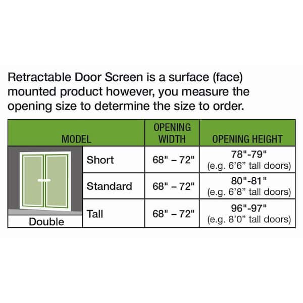 Weather Star 72 in. x 96 in. Brisa White Tall Double Retractable