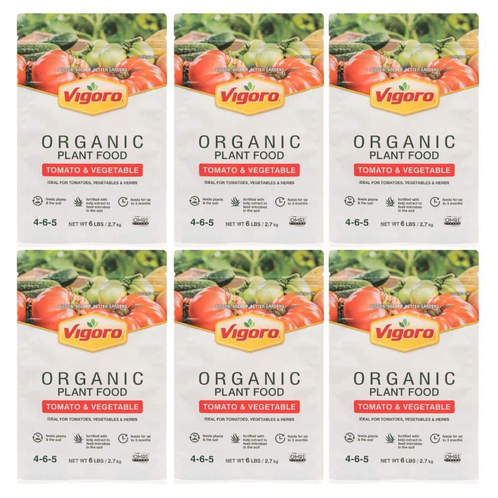 Vigoro 6 lb. Organic Tomato and Vegetable Plant Food 4-6-5 (6-Pack