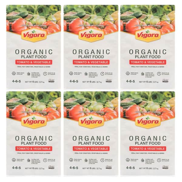 6 lb. Organic Tomato and Vegetable Plant Food 4-6-5 (6-Pack)