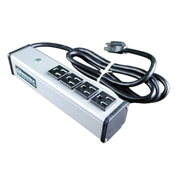 Legrand Wiremold 4-Outlet 15 Amp Compact Power Strip with 6 ft. Cord