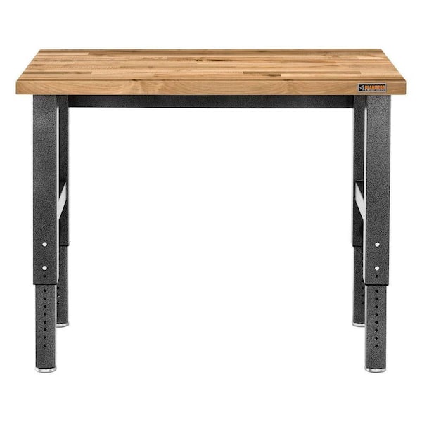 Gladiator 4 ft. Adjustable Height Birch Top Workbench GAWB04HWEG