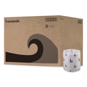 Boardwalk 4 in. x 3 in. 2-Ply White Bathroom Tissue Standard Sheet