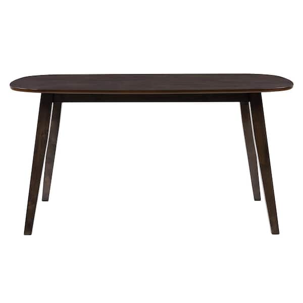 CorLiving Tiffany 59 in. Rectangle Espresso Wood Stained Dining Table