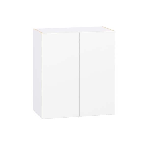 Timberline 27 in. W x 14 in. D x 30 in. H Assembled Slab Wall Kitchen Cabinet in Bright White