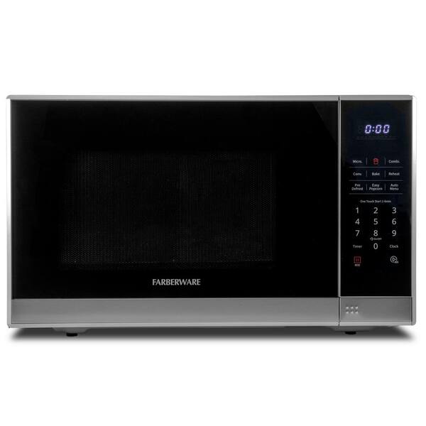 Farberware 20 in. W 1.3 cu.ft. Stainless Steel Air Fryer 1000-Watt Countertop Microwave Oven