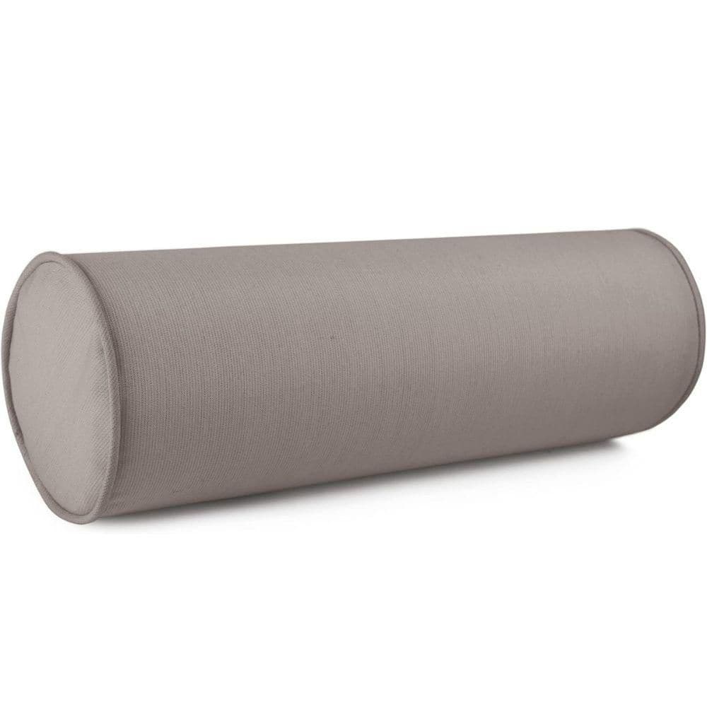 Sunbrella Zippered Neck Bolster Pillow, for Couch and Bed, Decorative Round Outdoor Throw Pillow Charcoal Grey(Set of 2) price history on PriceWatchPro