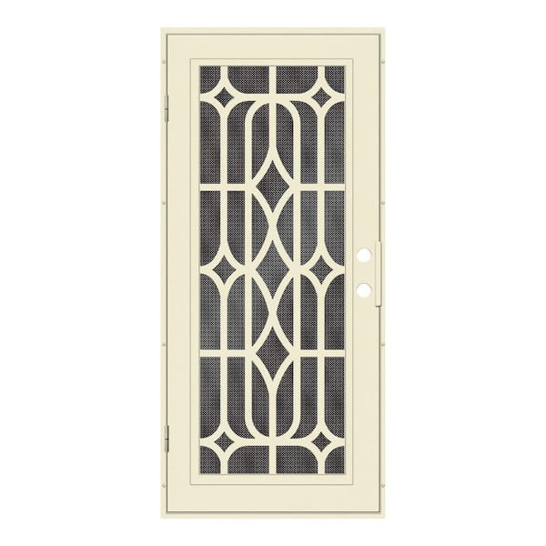 Unique Home Designs 36 in. x 80 in. Essex Beige Hammer RightHand