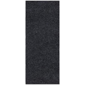 Ottomanson Utility Collection Waterproof Non-Slip Rubberback Solid 2x3 Indoor/Outdoor Entryway Mat, 2 ft. x 3 ft., Gray