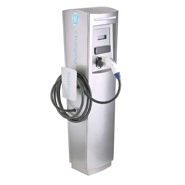 GE EV Charger Single Pedestal DuraStation with RFID Access Control