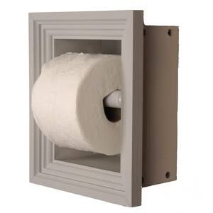 Newton Recessed Toilet Paper Holder 16 Holder In Primed In Niche Frame In Gray Tp 16 Primed The Home Depot