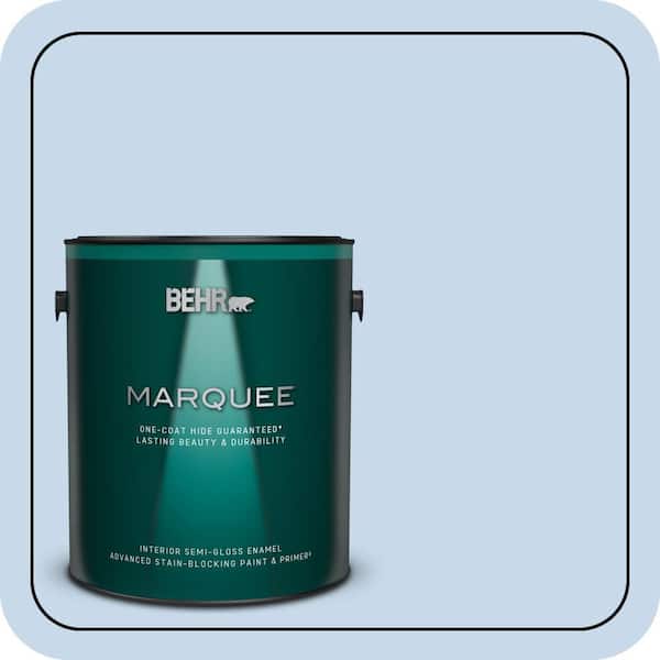 BEHR MARQUEE 1 gal. #MQ3-24 Celestial Light One-Coat Hide Semi-Gloss Enamel Interior Paint & Primer
