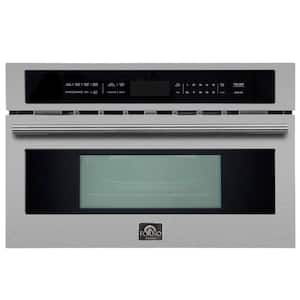 Oliena 30 in. 1.6 Cu. Ft. Compact Microwave and Convection Oven in Stainless Steel
