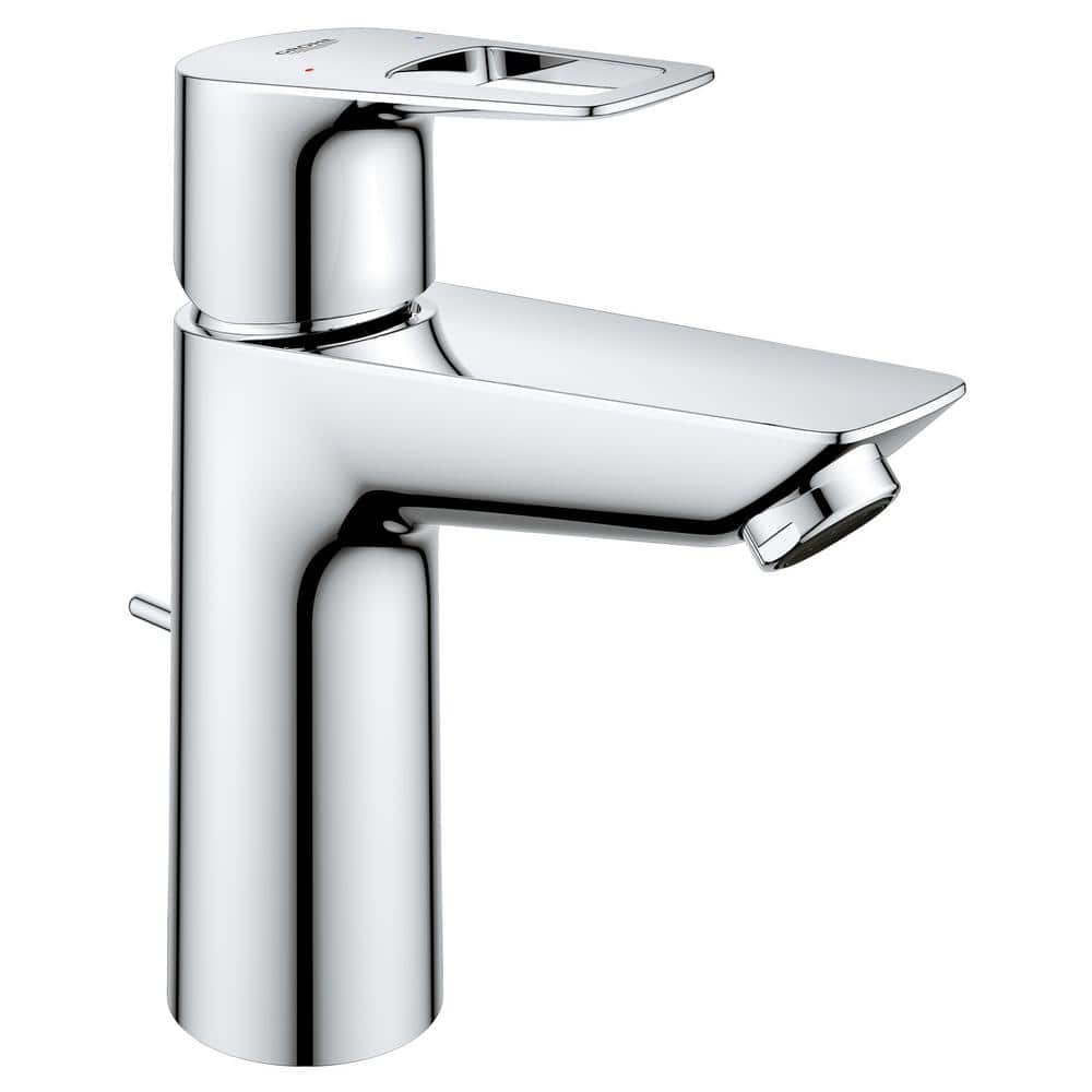 Zwembad slang Klaar GROHE BauLoop Single-Handle Single Hole Bathroom Faucet in StarLight Chrome  23963001 - The Home Depot