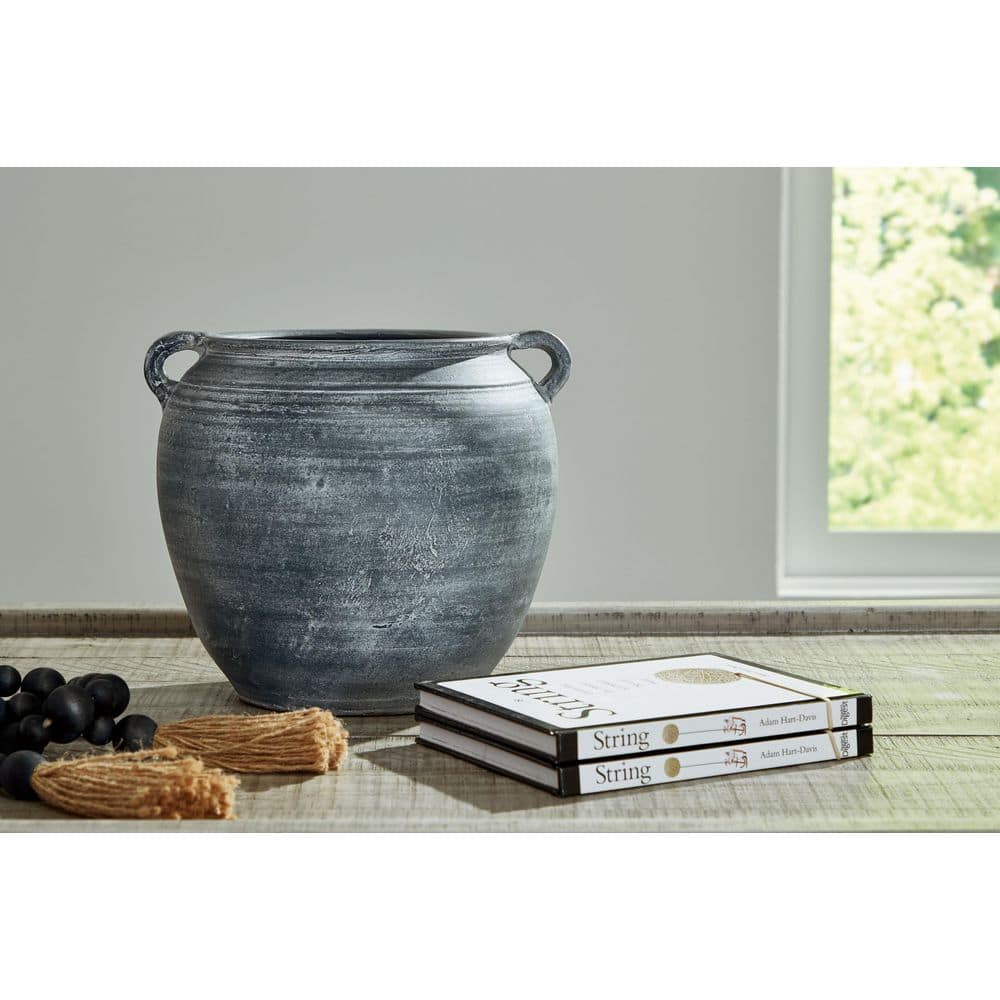 Distressed Blue Ceramic Table Vase