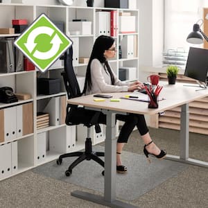 Ecotex Enhanced Polymer Rectangular Chair Mat for Carpets up to 3/8" - 48" x 51"