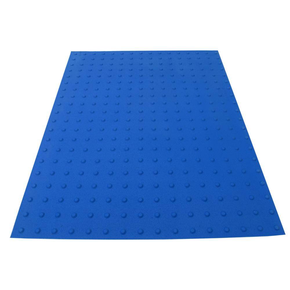 Safety Step TD PowerBond 36 in. x 4 ft. Blue ADA Warning Detectable Tile (Peel and Stick