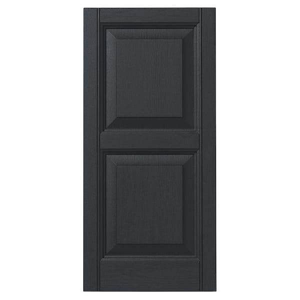 Ply Gem 12 in. x 35 in. Raised Panel Polypropylene Shutter in Blackwatch Green