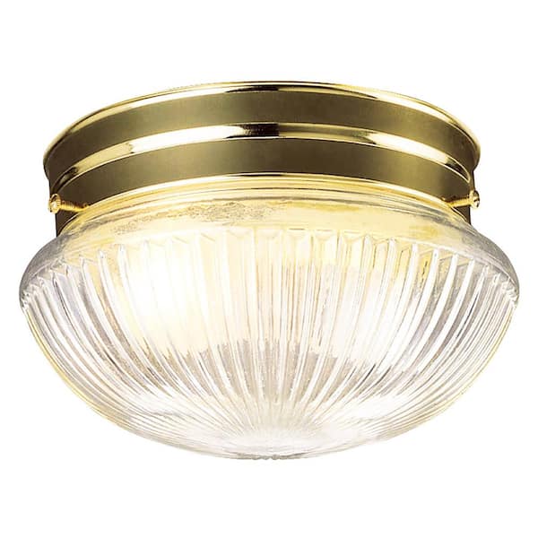 Design House Millbridge 2-Light Polished Brass Ceiling Light