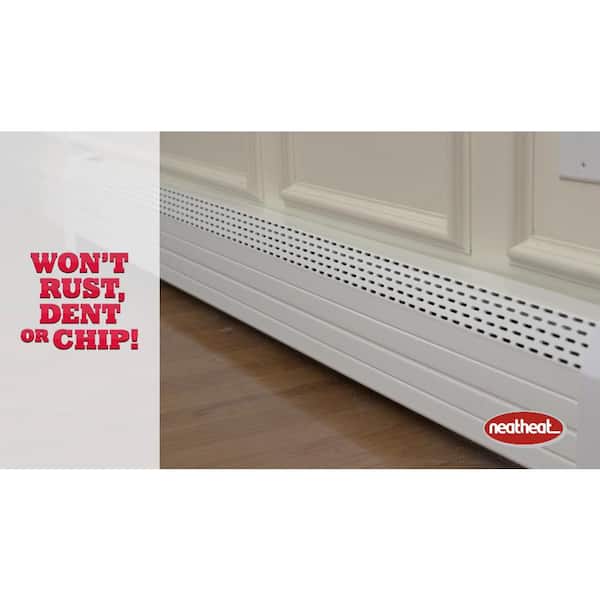 NeatHeat 30/07 Original Series 4 ft. Hot Water Hydronic Baseboard Cover  (Not for Electric Baseboard) NEATHEAT4 - The Home Depot