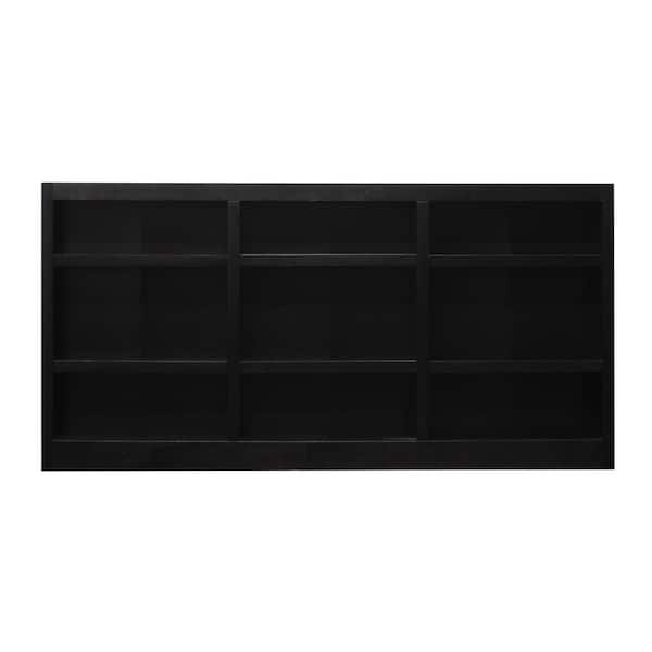 Concepts In Wood 36 in. Espresso Wood 9-shelf Standard Bookcase with Adjustable Shelves
