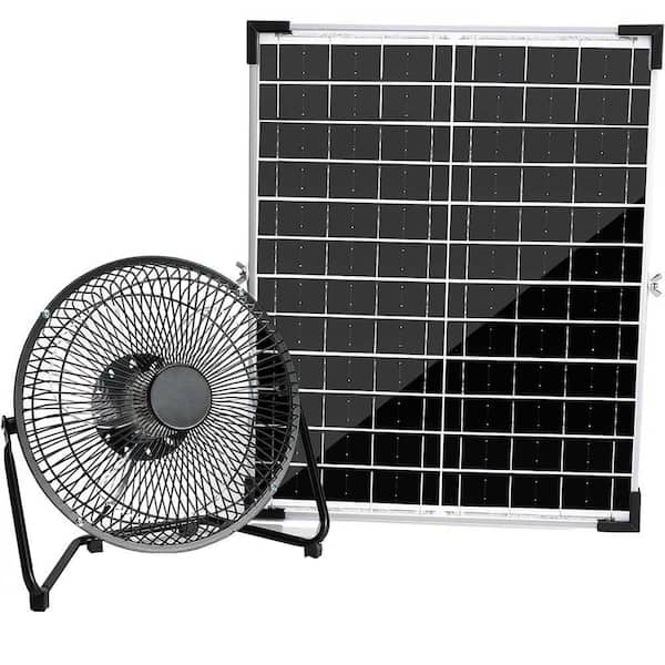 8 Solar Powered Fan for Outdoor Use with 20 W Solar Panel and 2 Speeds Suitable for Chicken Coop Greenhouse Dog House