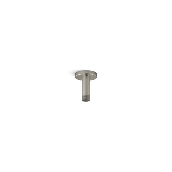 KOHLER Statement 3 in. Ceiling Mount Rainhead Arm and Flange in Vibrant Brushed Nickel