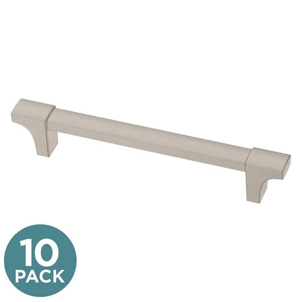 Liberty 10-Pack Modern Track 5-1/16 in. (128 mm) Modern Satin Nickel Cabinet Pulls