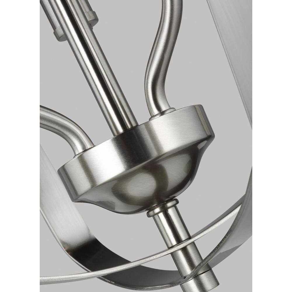 Romee Brushed Nickel Modern 3-Light Indoor/Outdoor Pendant