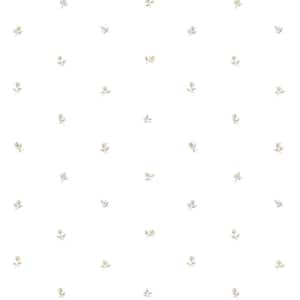 Rose Buds Vinyl Roll Wallpaper (Covers 56 sq. ft.)