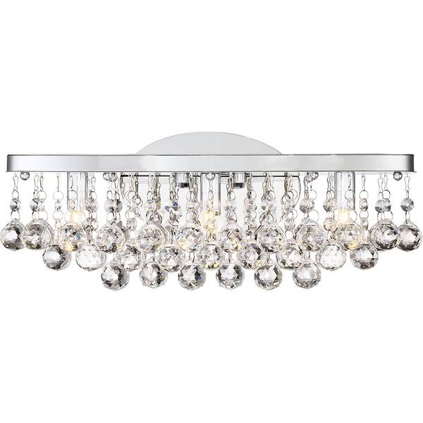 Quoizel Bordeaux 3-Light Polished Chrome Vanity Light