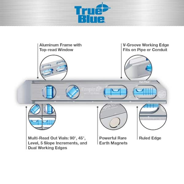 8 in. True Blue Magnetic Billet Torpedo Level