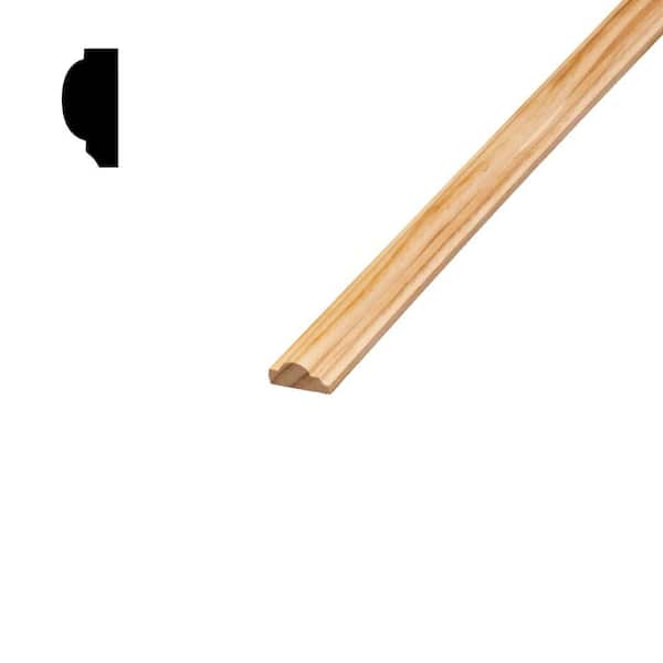 DM R42 - 11/16 in. x 1-3/4 in. Solid Pine Wall and Cabinet Trim Molding