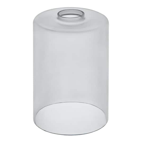 7.71 in. Gray Glass Cylindrical Pendant Lamp Shade With 2.25 in. Fitter