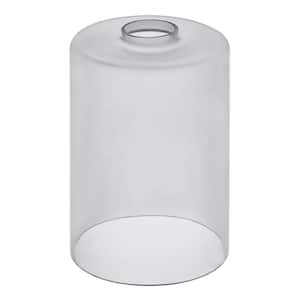 7.71 in. Gray Glass Cylindrical Pendant Lamp Shade With 2.25 in. Fitter