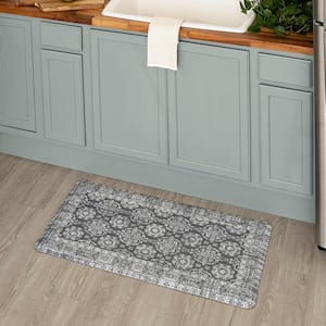 nuLOOM Moroccan Anti Fatigue Kitchen or Laundry Room Light Grey 18 in. x 30  in. Indoor Comfort Mat EBPM03A-18030 - The Home Depot