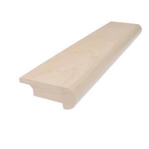 Solid Hardwood Wickham 0.27 in. T x 2.78 in. W x 78 in. L Overlap Stair Nose Molding