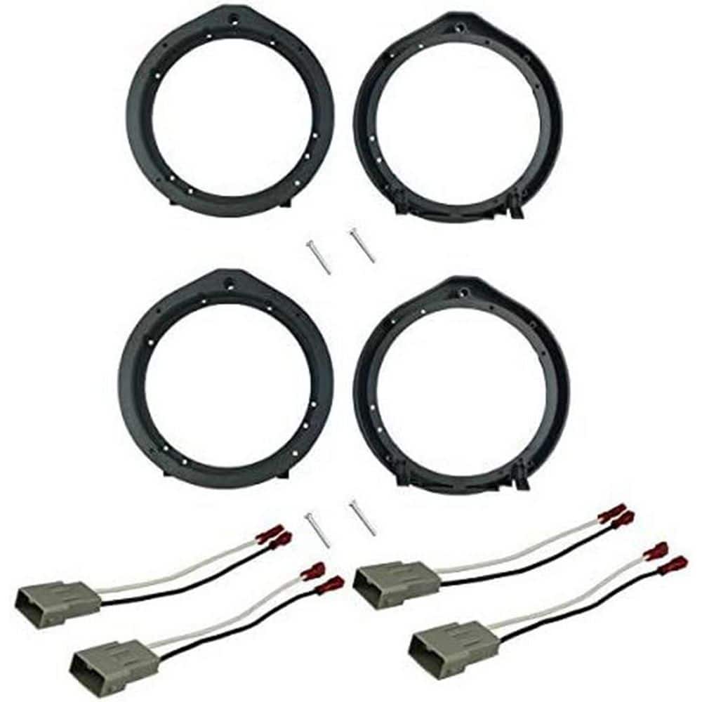 Vrbgify Speaker Mounting Adapter with Wiring Harness for 6.5 and