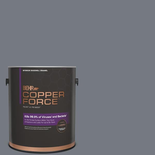 COPPER FORCE 1 gal. #N510-5 Liquid Mercury color Eggshell Enamel Virucidal and Antibacterial Interior Paint & Primer