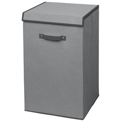 Gray Non Woven Collapsible Laundry Hamper