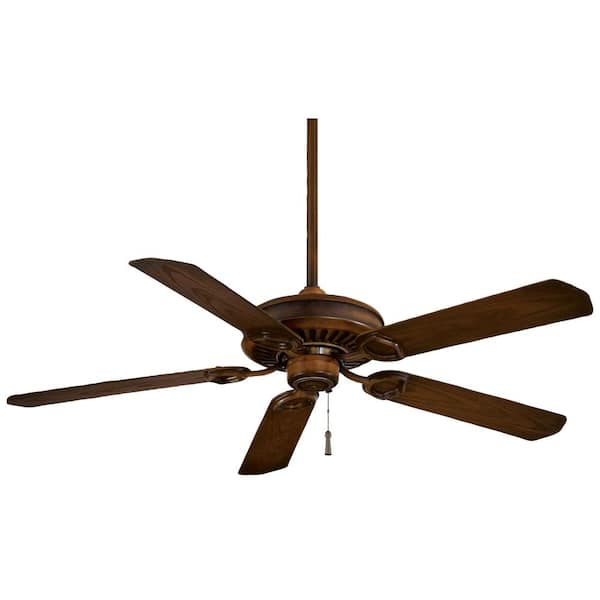 MINKA-AIRE Sundowner 54 in. Indoor/Outdoor Mossoro Walnut Ceiling Fan