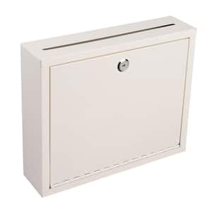 Large Size White Steel Multi-Purpose Drop Box Mailbox with Suggestion Cards