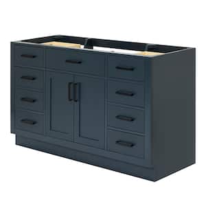 Hepburn 54 in. W x 21.5 in. D x 34.5 in. H Bath Vanity Cabinet without Top in Midnight Blue