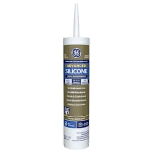 Advanced Silicone 2 Caulk 10.1 oz Window and Door Sealant White