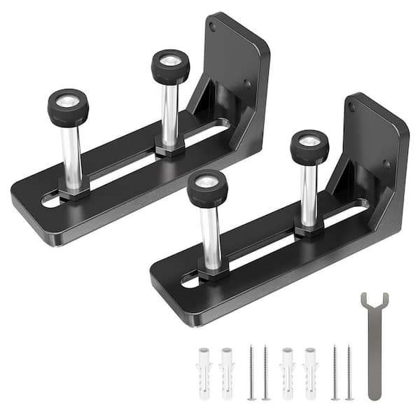 WINSOON 3-11/16 in. Sliding Barn Door Floor Guide for Bottom Ball Bearing Design Barn Door Guide (2-Pack)