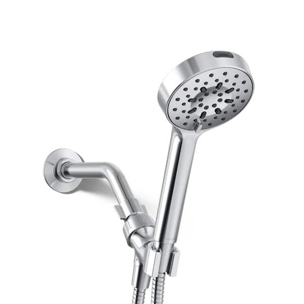 Viron 6-Spray Wall Mount Handheld Shower Head 1.75 GPM in Polished Chrome